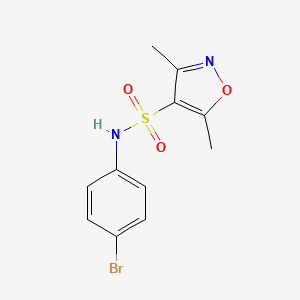 molecular formula C11H11BrN2O3S B6613227 N-(4-Bromophenyl)-3,5-dimethyl-4-isoxazolesulfonamide CAS No. 86321-35-9