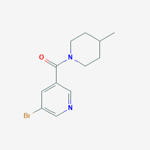 molecular formula C12H15BrN2O B6613338 Methanone, (5-bromo-3-pyridinyl)(4-methyl-1-piperidinyl)- CAS No. 302953-14-6