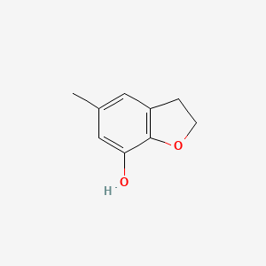 molecular formula C9H10O2 B6613386 5-Methyl-2,3-dihydrobenzofuran-7-ol CAS No. 700866-36-0
