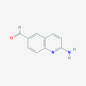 molecular formula C10H8N2O B6613526 2-aminoquinoline-6-carbaldehyde CAS No. 791626-61-4