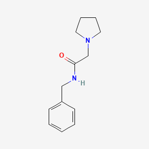 1-Pyrrolidineacetamide, N-(phenylmethyl)-