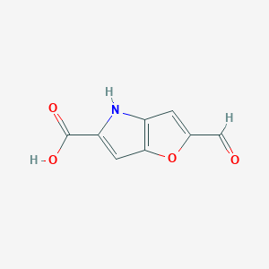 molecular formula C8H5NO4 B6613753 2-formyl-4H-furo[3,2-b]pyrrole-5-carboxylic acid CAS No. 164667-45-2