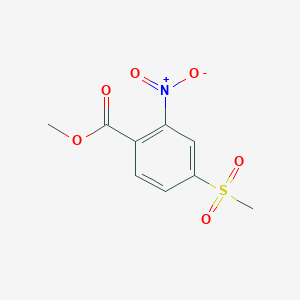 molecular formula C9H9NO6S B6613772 methyl 4-methanesulfonyl-2-nitrobenzoate CAS No. 158581-07-8