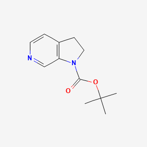 molecular formula C12H16N2O2 B6613783 tert-Butyl 2,3-dihydro-1H-pyrrolo[2,3-c]pyridine-1-carboxylate CAS No. 370880-83-4