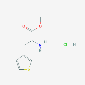 B6613792 methyl 2-amino-3-(thiophen-3-yl)propanoate hydrochloride CAS No. 2248257-08-9