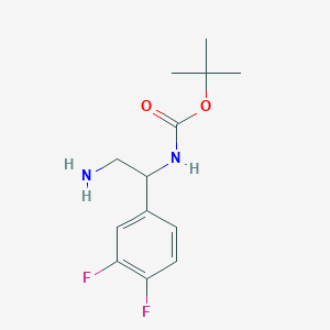 tert-butyl N-[2-amino-1-(3,4-difluorophenyl)ethyl]carbamate