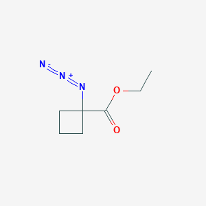 molecular formula C7H11N3O2 B6613967 ethyl 1-azidocyclobutane-1-carboxylate CAS No. 250780-02-0