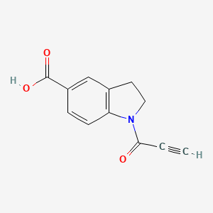 1-(prop-2-ynoyl)-2,3-dihydro-1H-indole-5-carboxylic acid