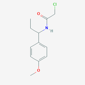 2-chloro-N-[1-(4-methoxyphenyl)propyl]acetamide