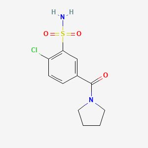 2-Chloro-5-(1-pyrrolidinylcarbonyl)benzenesulfonamide