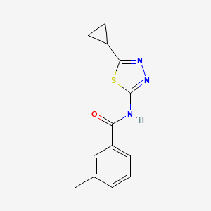 N-(5-cyclopropyl-1,3,4-thiadiazol-2-yl)-3-methylbenzamide