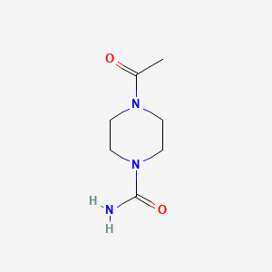 molecular formula C7H13N3O2 B6614041 1-Piperazinecarboxamide, 4-acetyl- CAS No. 98337-79-2