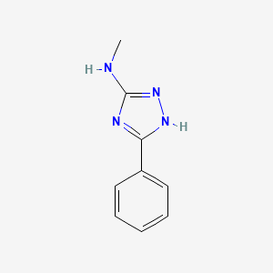 molecular formula C9H10N4 B6614196 N-Methyl-5-phenyl-4H-1,2,4-triazol-3-amine CAS No. 54463-81-9