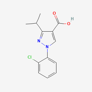 1-(2-chlorophenyl)-3-(propan-2-yl)-1H-pyrazole-4-carboxylic acid