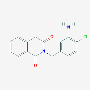 2-[(3-amino-4-chlorophenyl)methyl]-1,2,3,4-tetrahydroisoquinoline-1,3-dione