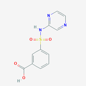 3-[(pyrazin-2-yl)sulfamoyl]benzoic acid