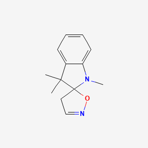 B6614355 1,3-Dihydro-1,3,3-trimethylspiro[2H-indole-2,5'(4'H)-isoxazole] CAS No. 144598-21-0