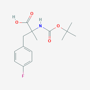 molecular formula C15H20FNO4 B6614482 BOC-ALPHA-METHYL-D-4-FLUOROPHENYLALANINE CAS No. 1691617-57-8