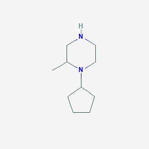 molecular formula C10H20N2 B6614487 1-cyclopentyl-2-methylpiperazine CAS No. 1226365-46-3