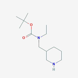 molecular formula C13H26N2O2 B6614498 tert-Butyl ethyl(piperidin-3-ylmethyl)carbamate CAS No. 1260889-01-7