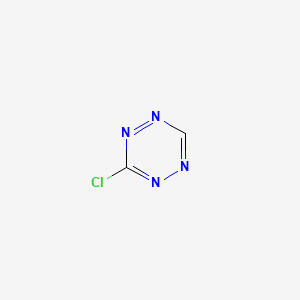 molecular formula C2HClN4 B6614553 3-chloro-1,2,4,5-tetrazine CAS No. 1185108-36-4
