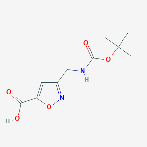 3-({[(tert-butoxy)carbonyl]amino}methyl)-1,2-oxazole-5-carboxylic acid