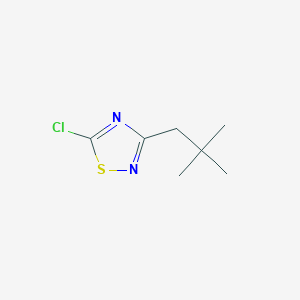 5-chloro-3-(2,2-dimethylpropyl)-1,2,4-thiadiazole