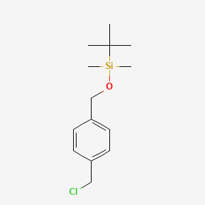molecular formula C14H23ClOSi B6614732 tert-Butyl((4-(chloromethyl)benzyl)oxy)dimethylsilane CAS No. 874883-18-8