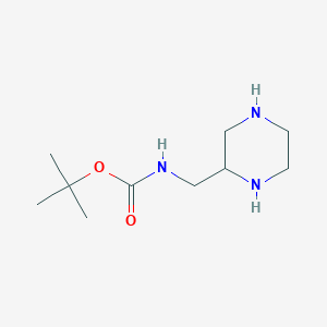 molecular formula C10H21N3O2 B6614868 Tert-butyl (piperazin-2-ylmethyl)carbamate CAS No. 875551-76-1