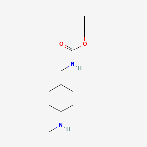 molecular formula C13H26N2O2 B6614883 rac-tert-butylN-{[(1r,4r)-4-(methylamino)cyclohexyl]methyl}carbamate CAS No. 2839128-67-3
