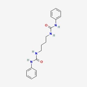 molecular formula C18H22N4O2 B6615091 Butane, 1,4-bis(3-phenylureido)- CAS No. 64544-76-9
