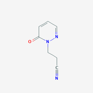 molecular formula C7H7N3O B6615098 3-(6-Oxopyridazin-1(6h)-yl)propanenitrile CAS No. 73535-74-7