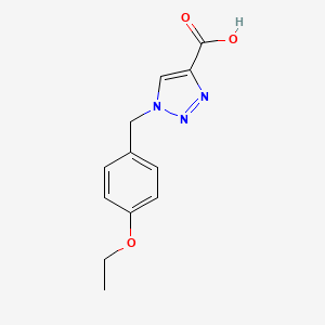 molecular formula C12H13N3O3 B6615134 1-[(4-ethoxyphenyl)methyl]-1H-1,2,3-triazole-4-carboxylic acid CAS No. 1270863-12-1