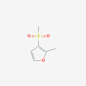 molecular formula C6H8O3S B6615497 3-methanesulfonyl-2-methylfuran CAS No. 1001076-80-7
