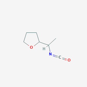molecular formula C7H11NO2 B6615714 2-(1-isocyanatoethyl)oxolane CAS No. 1344272-27-0