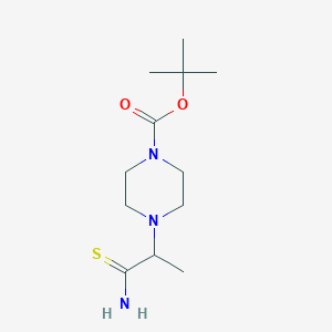 molecular formula C12H23N3O2S B6615754 tert-butyl 4-(1-carbamothioylethyl)piperazine-1-carboxylate CAS No. 1339719-51-5