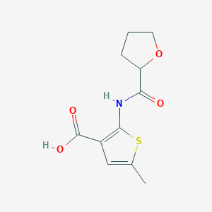 molecular formula C11H13NO4S B6615775 5-methyl-2-(oxolane-2-amido)thiophene-3-carboxylicacid CAS No. 1082185-32-7