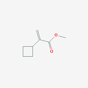 molecular formula C8H12O2 B6615841 methyl 2-cyclobutylprop-2-enoate CAS No. 1896650-56-8
