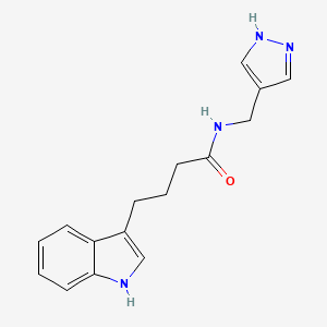 B6615886 N-(1H-Pyrazol-4-ylmethyl)-1H-indole-3-butanamide CAS No. 1179674-79-3