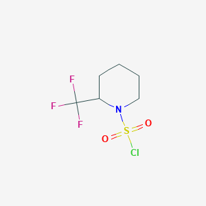 molecular formula C6H9ClF3NO2S B6616120 2-Trifluoromethylpiperidine sulfonyl chloride CAS No. 1389313-68-1