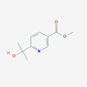 molecular formula C10H13NO3 B6616148 METHYL 6-(2-HYDROXYPROPAN-2-YL)NICOTINATE CAS No. 1238877-70-7