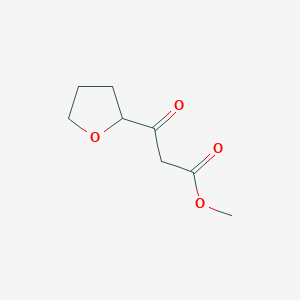 molecular formula C8H12O4 B6616161 methyl3-oxo-3-(oxolan-2-yl)propanoate CAS No. 252366-36-2