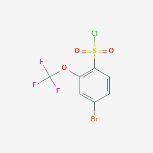 molecular formula C7H3BrClF3O3S B066162 4-溴-2-(三氟甲氧基)苯-1-磺酰氯 CAS No. 175278-14-5