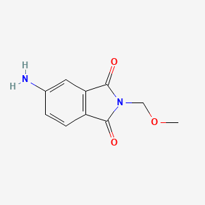 molecular formula C10H10N2O3 B6616333 5-Amino-2-(methoxymethyl)isoindoline-1,3-dione CAS No. 1483958-78-6