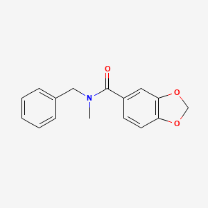 N-benzyl-N-methyl-1,3-benzodioxole-5-carboxamide