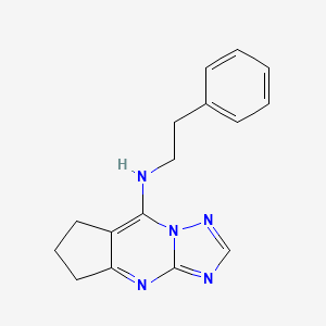 (6,7-Dihydro-5H-cyclopenta[d][1,2,4]triazolo[1,5-a]pyrimidin-8-yl)-phenethyl-amine