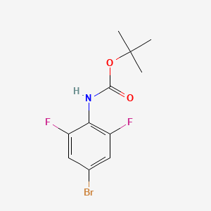 molecular formula C11H12BrF2NO2 B6616354 Tert-butyl (4-bromo-2,6-difluorophenyl)carbamate CAS No. 1394130-18-7