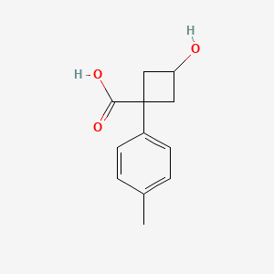 rac-(1s,3s)-3-hydroxy-1-(4-methylphenyl)cyclobutane-1-carboxylic acid