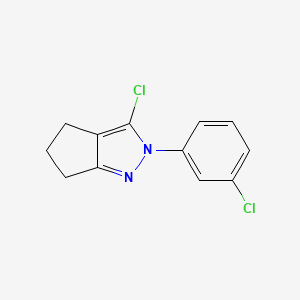 3-chloro-2-(3-chlorophenyl)-2H,4H,5H,6H-cyclopenta[c]pyrazole