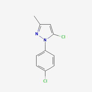 molecular formula C10H8Cl2N2 B6616413 5-chloro-1-(4-chlorophenyl)-3-methyl-1H-pyrazole CAS No. 1491657-12-5